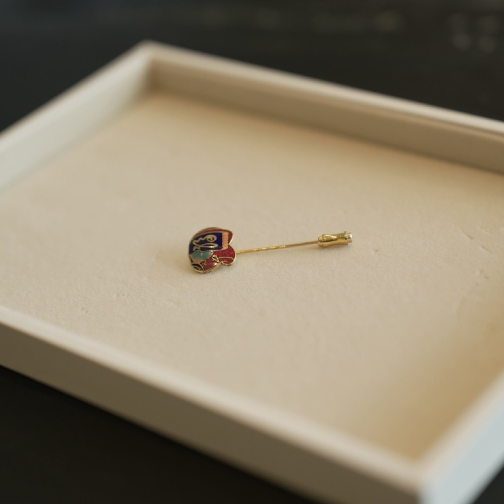 Vintage Colorful Enamel Stick Pin